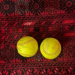 2 softballs